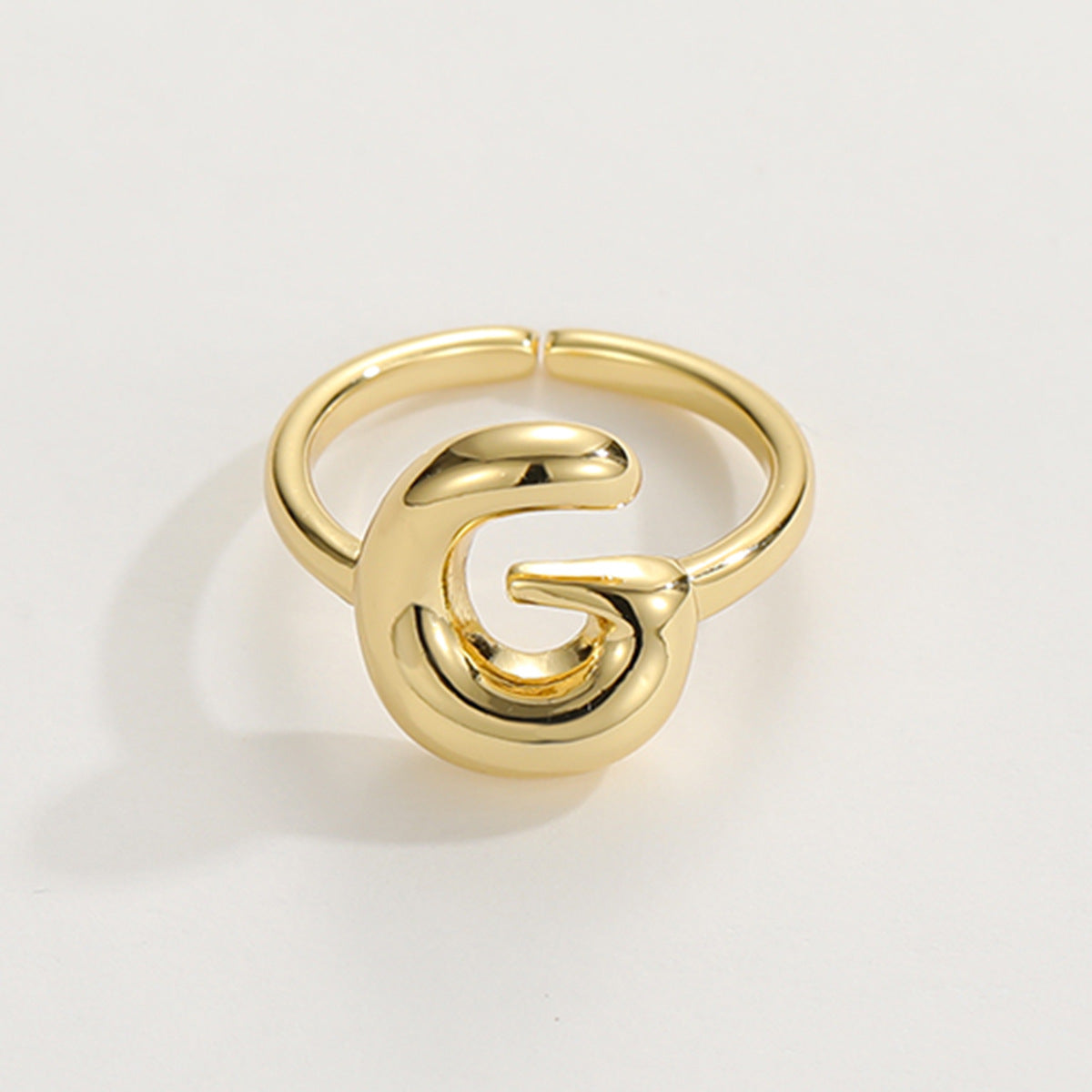 Adjustable English Letter Ring With Adjustable Opening Vera Lux