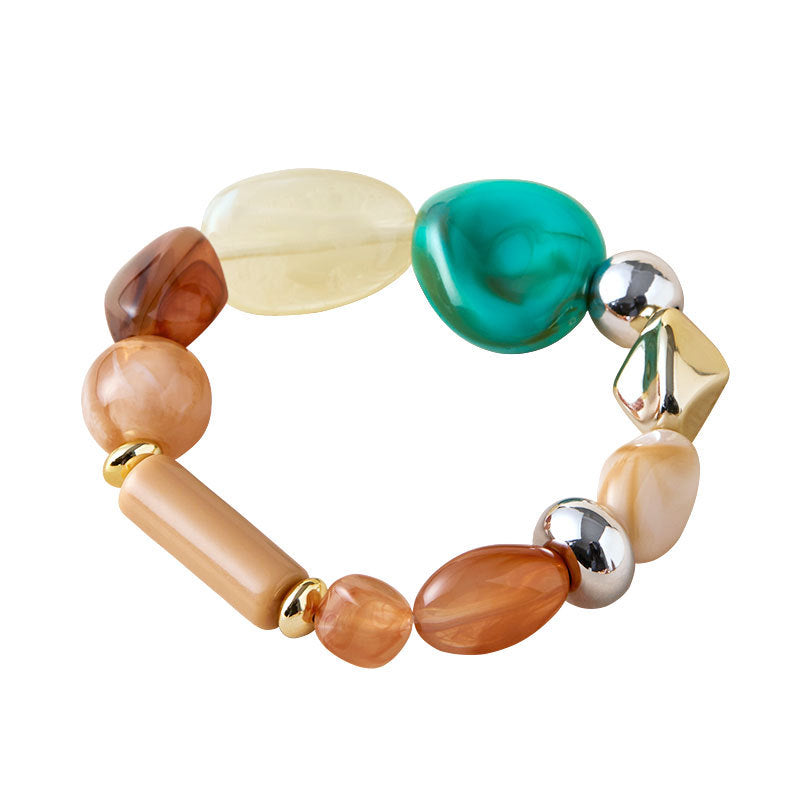 Irregular Acrylic Bead Bracelet Collection Vera Lux
