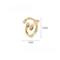 18K gold titanium steel open ring Vera Lux