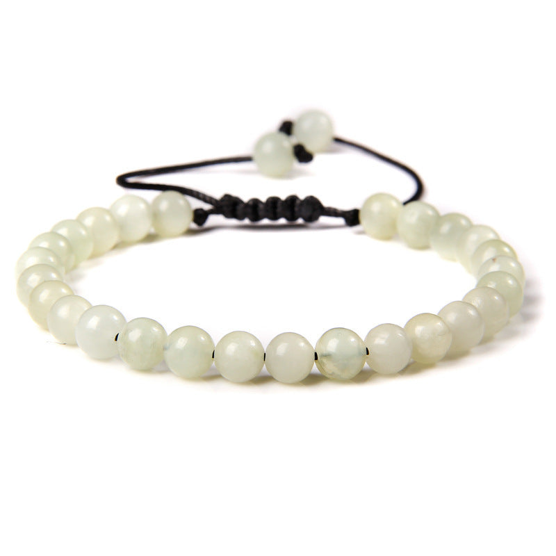 6mm Natural Stone Beads Womens Bracelet Yoga Energy Sports Vera Lux