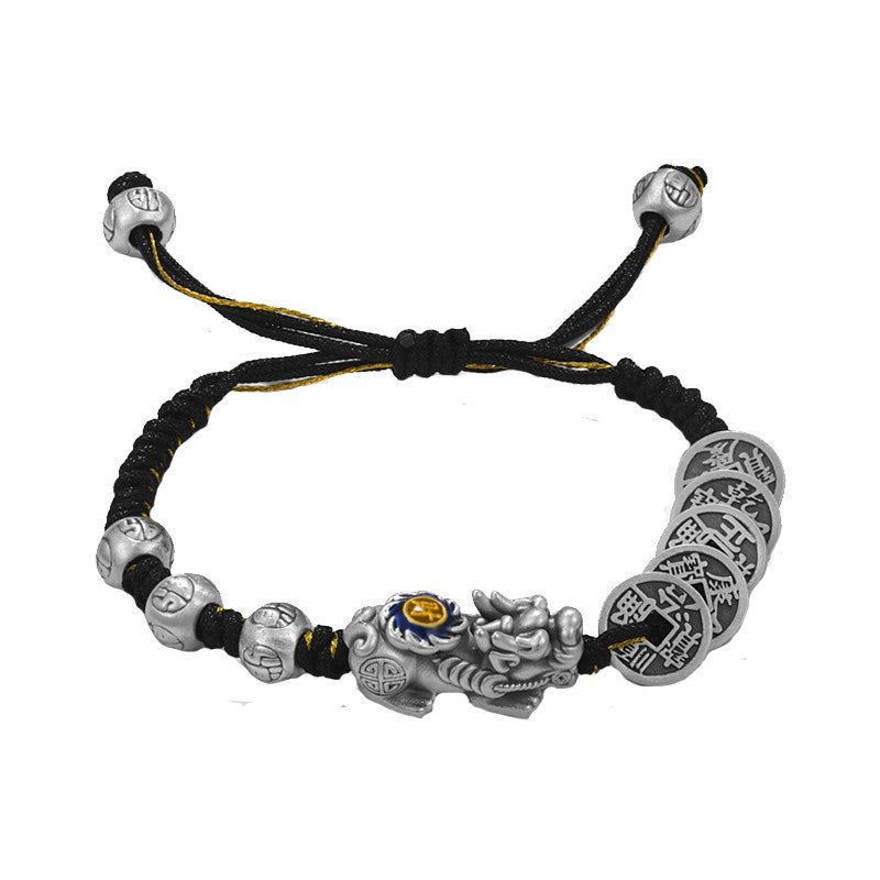Mens And Womens Copper Coin Pixiu Bracelet Vera Lux