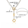 18K gold lightweight luxury Cuban link chain Vera Lux