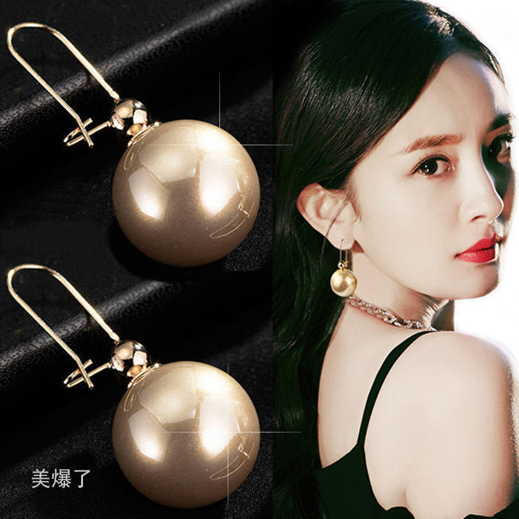 Large Pearl Silver Pearl Ear Clips For Women Vera Lux