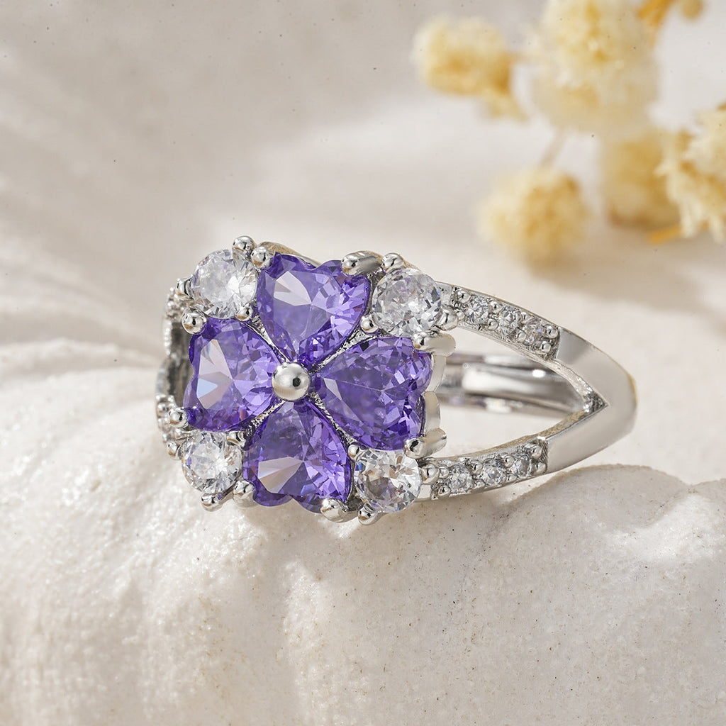 Colorful Zircon Cute Swan Ring Vera Lux