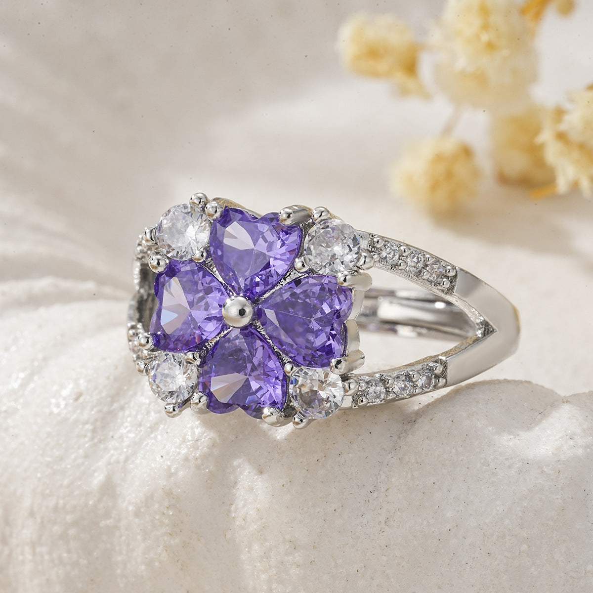 Colorful Zircon Cute Swan Ring Vera Lux