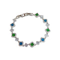 Light Luxury Fashionable All-Match Micro-Set Colorful Zircon Bracelet Vera Lux