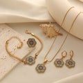 Turkish Evil Eye Flower Jewelry Set Vera Lux