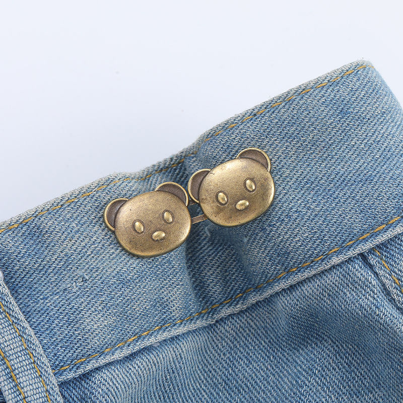 Bear head waist buckle-copper-alloy-1 pair Vera Lux