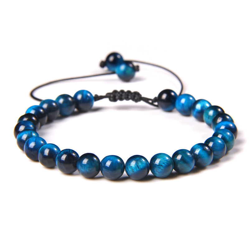 6mm Natural Stone Beads Womens Bracelet Yoga Energy Sports Vera Lux