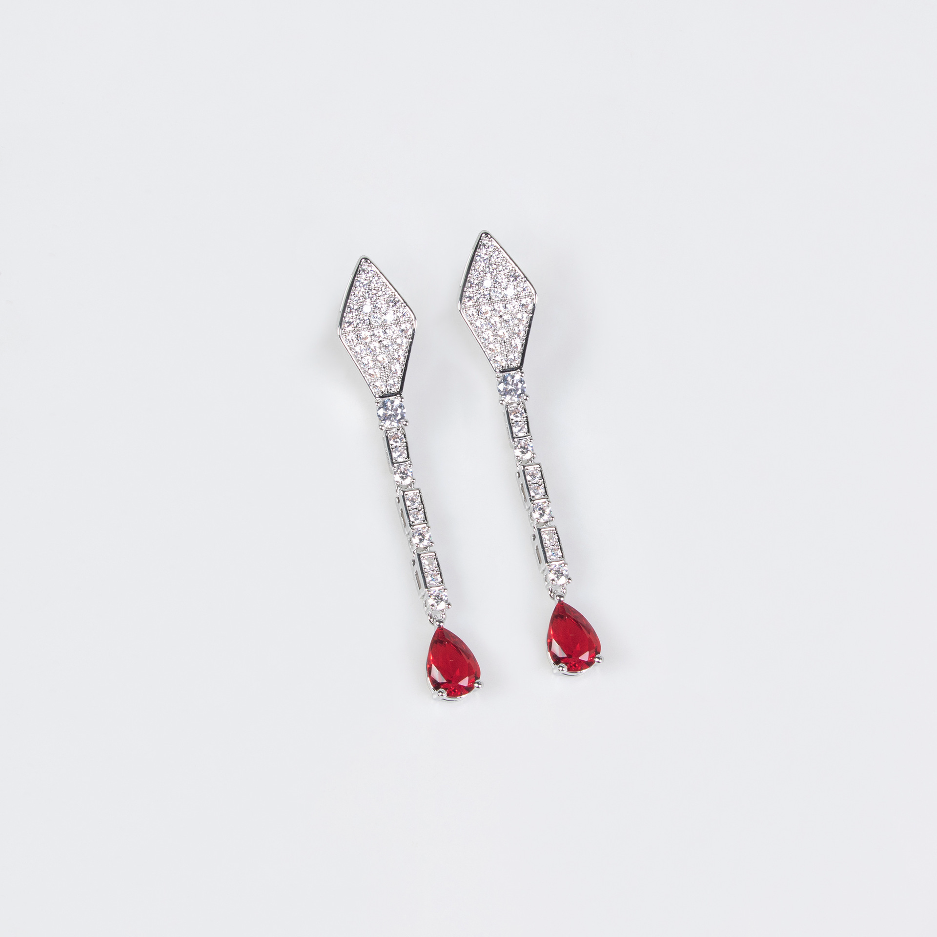 S925 Silver Snake-Shaped Necklace Set with Full Zirconia Pave Vera Lux