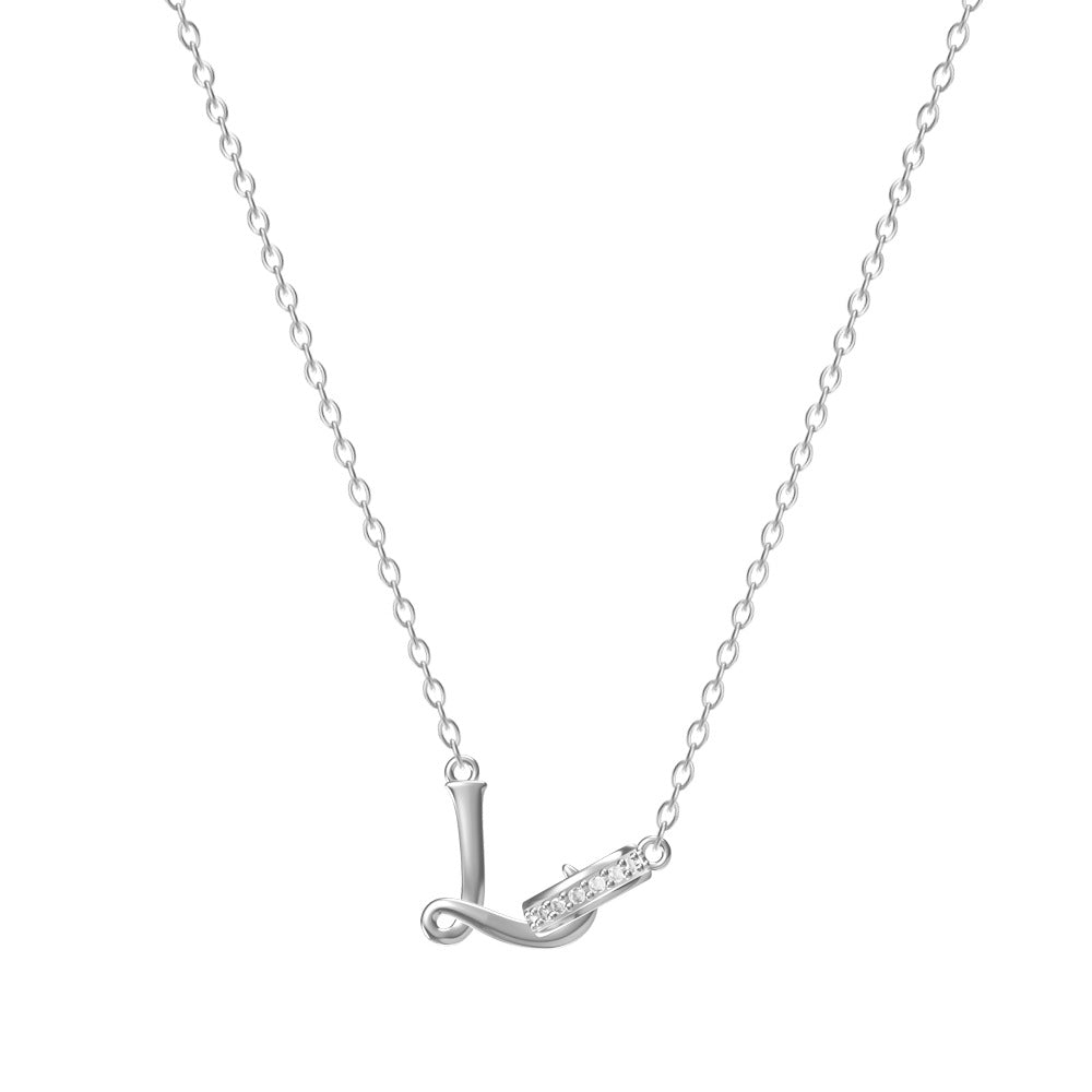 26-Letter Diamond-Embedded Unique Design Necklace For Women Vera Lux
