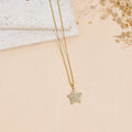 Stainless Steel Inlaid Zircon Star Pendant Necklace Vera Lux