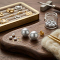 925 Sterling Silver Elegant White Pearl Stud Earrings Featuring S925 Sterling Silver Backings Vera Lux