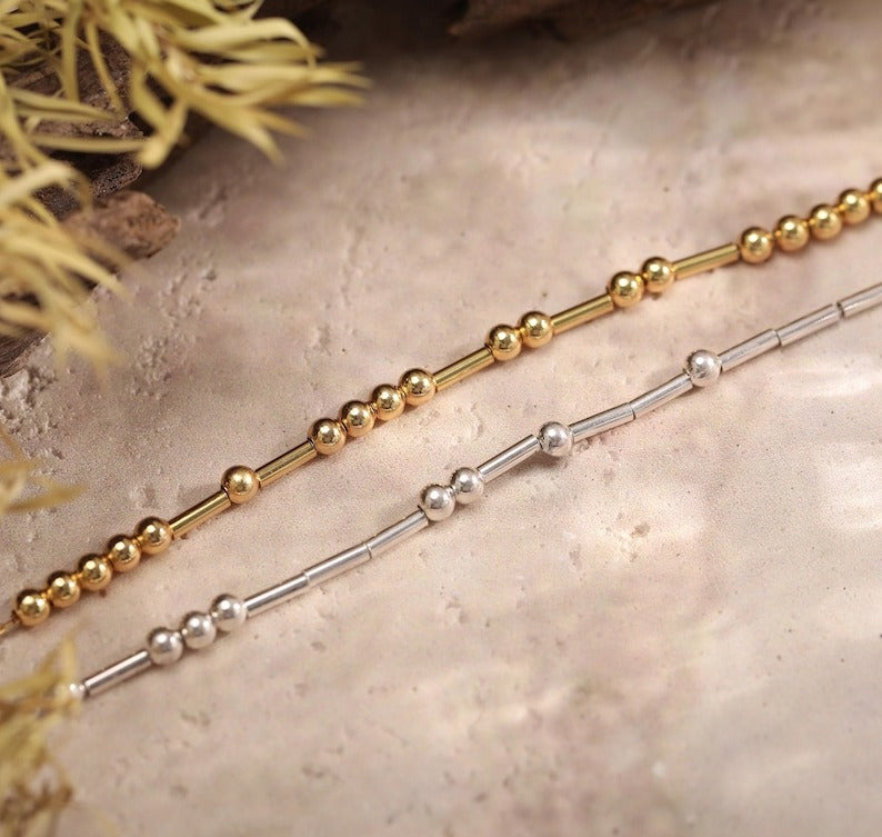 Morse Code Custom Name Bracelet Vera Lux