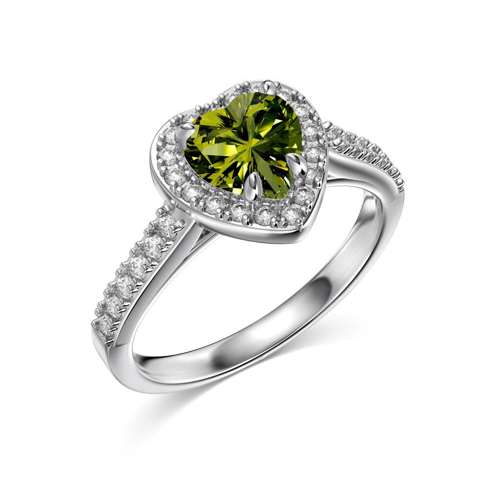 12 Zodiac Colorful Zircon Silver Ring For Women Vera Lux