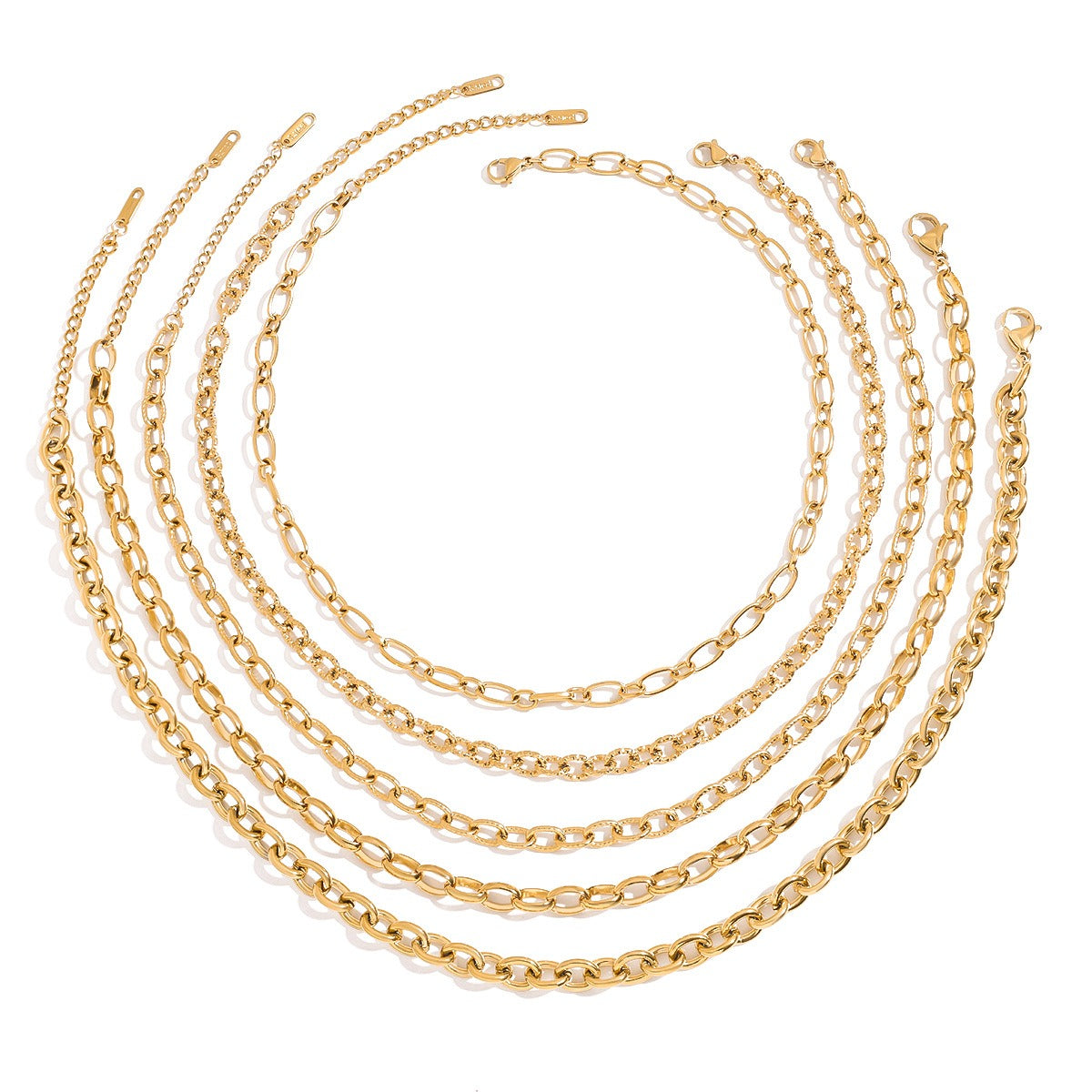 18K gold chain design exquisite simple necklace Vera Lux