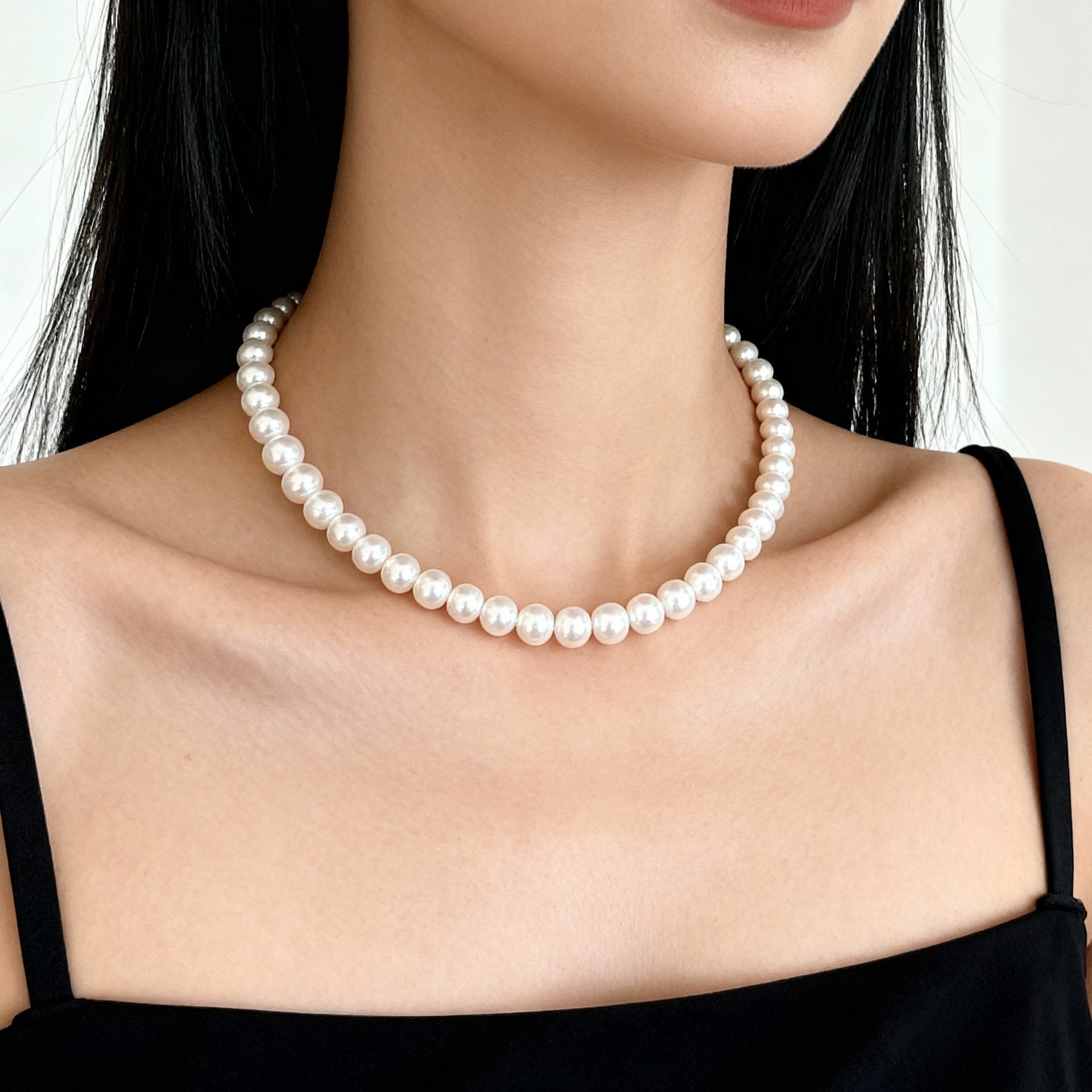 Natural Freshwater Baroque Shaped Pearl Necklace Vera Lux