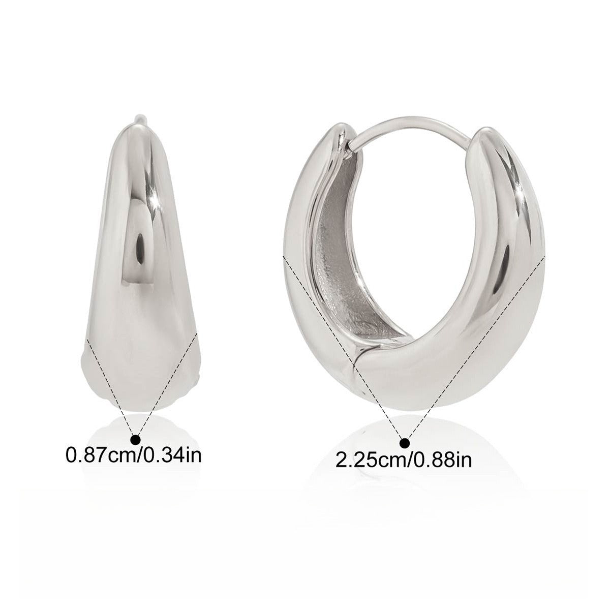Light luxury, high-end zircon earrings Vera Lux