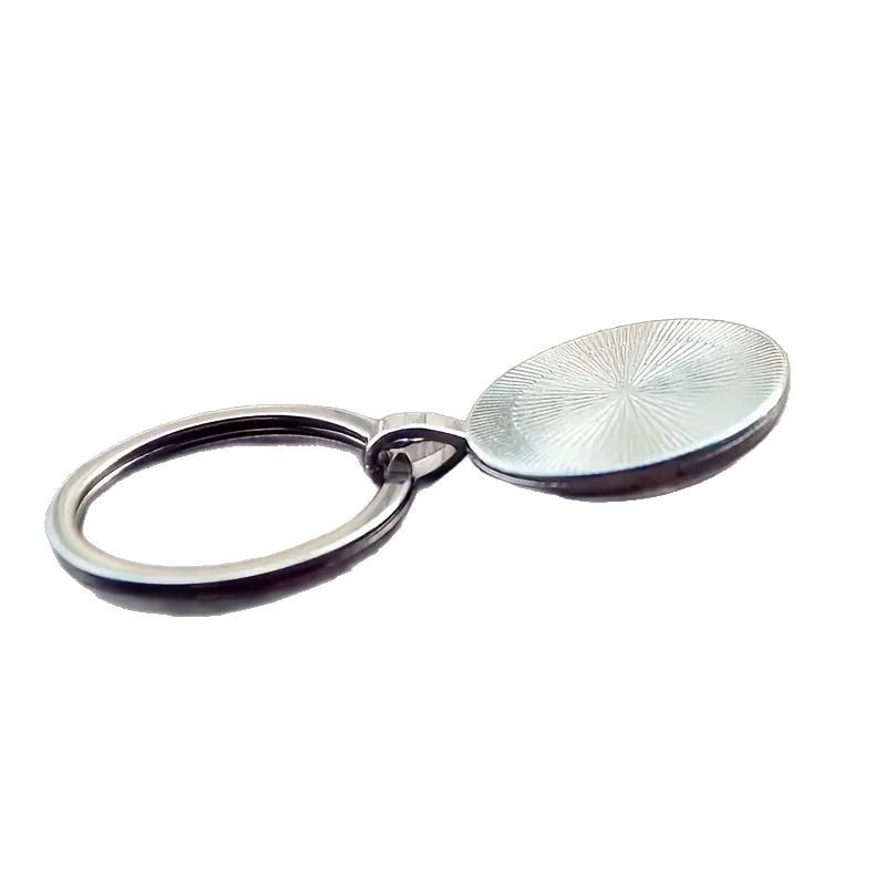 Seven-pointed Star Letter Pattern Glass Pendant Keychain Vera Lux