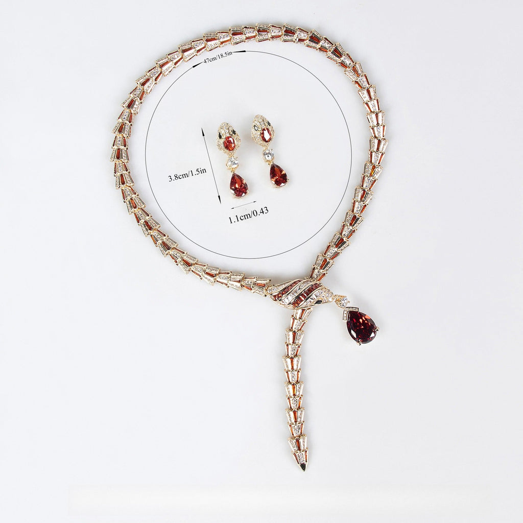 18k Gold Serpent Jewelry Set Vera Lux