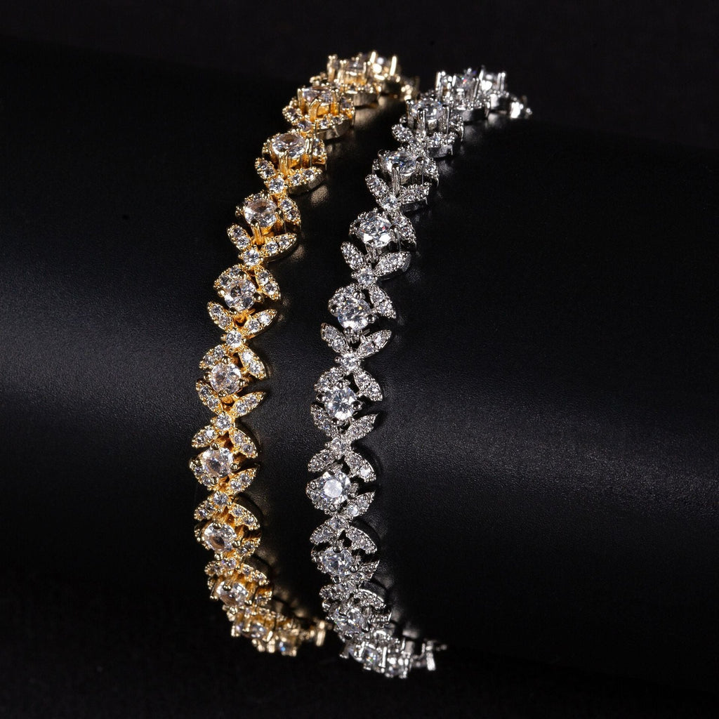 Small Cross Cubic Zirconia Bracelet Vera Lux