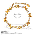 X-shaped Diamond-studded Necklace Set For Ladies - Luxurious And High-end, Featuring A Sparkling Array Of Diamonds And A Stainless Steel Bracelet Accessory. Vera Lux