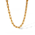 18k gold horseshoe chain bracelet and earrings Vera Lux