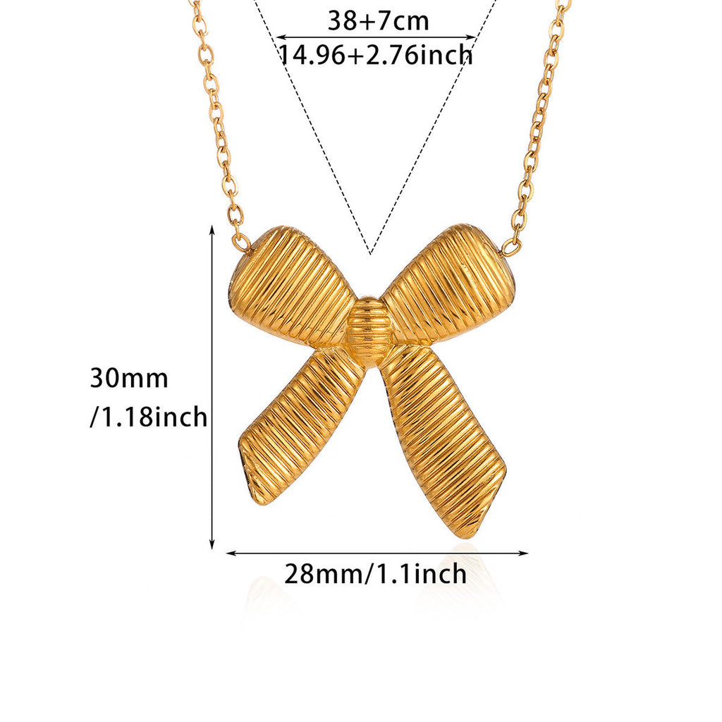 Statement Geometric Bow Tie Necklace That Wont Fade Vera Lux