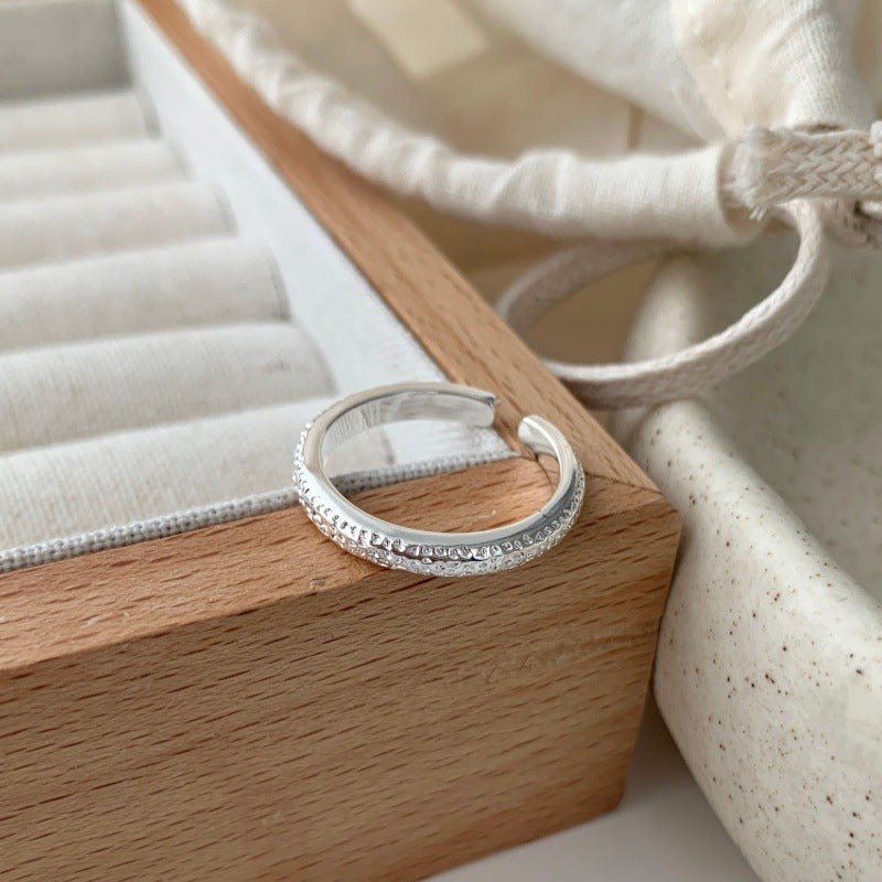 Korean Style Geometric Starry Ring For Women, Stackable Fashion Open Adjustable Index Finger Ring, Luxury Niche New Trend Vera Lux