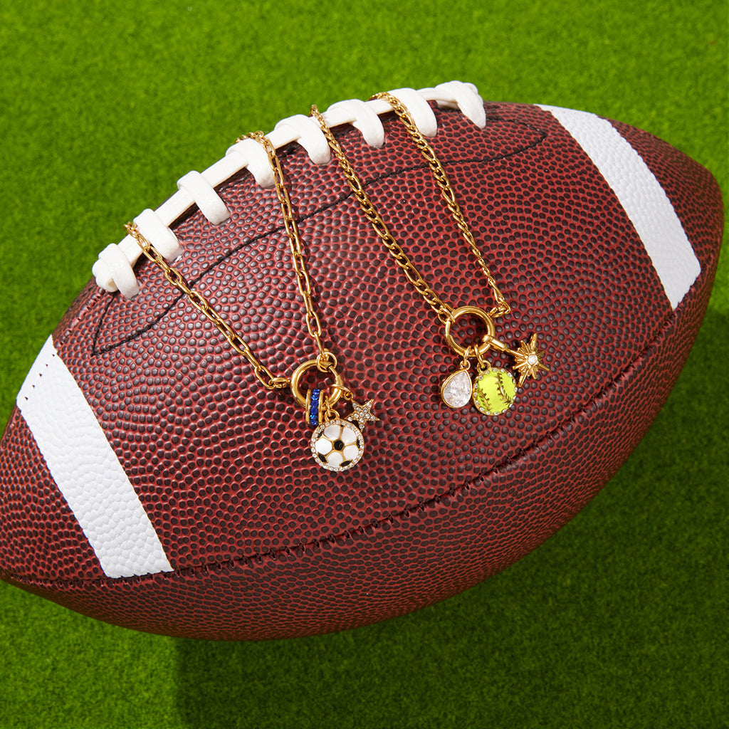 Sports Ball Enamel Necklace Collection Vera Lux