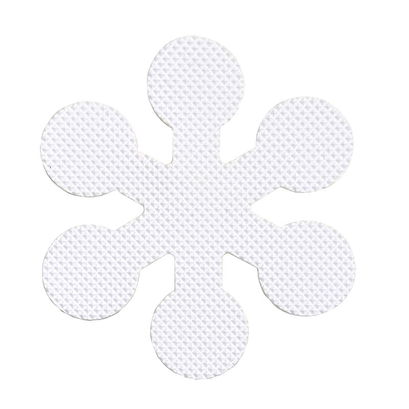 Anti-slip sticker-Snowflake-Black-8 * 8cm-with black scraper-PEVA-12 pieces Vera Lux
