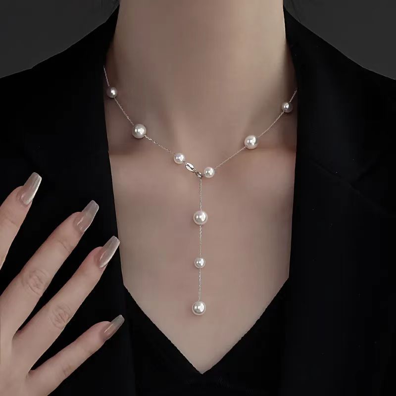 Baby's-breath Pearl Necklace Women's Clavicle Chain Vera Lux