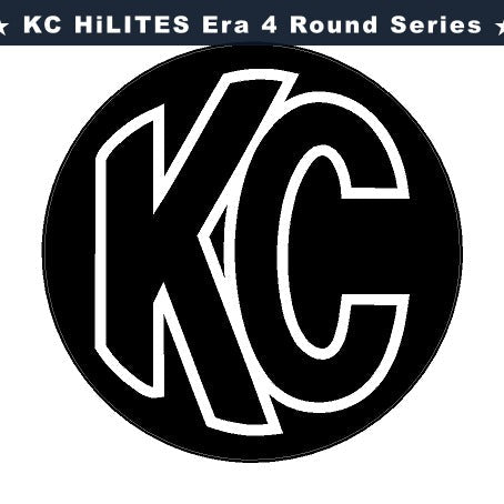 KC HiLITES Era 4 ROUND Series Light Cover Overlays - Universal StickerFab