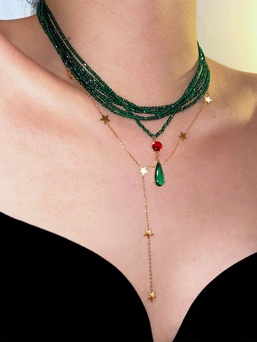 Niche, High-end Choker Layered Necklace Vera Lux