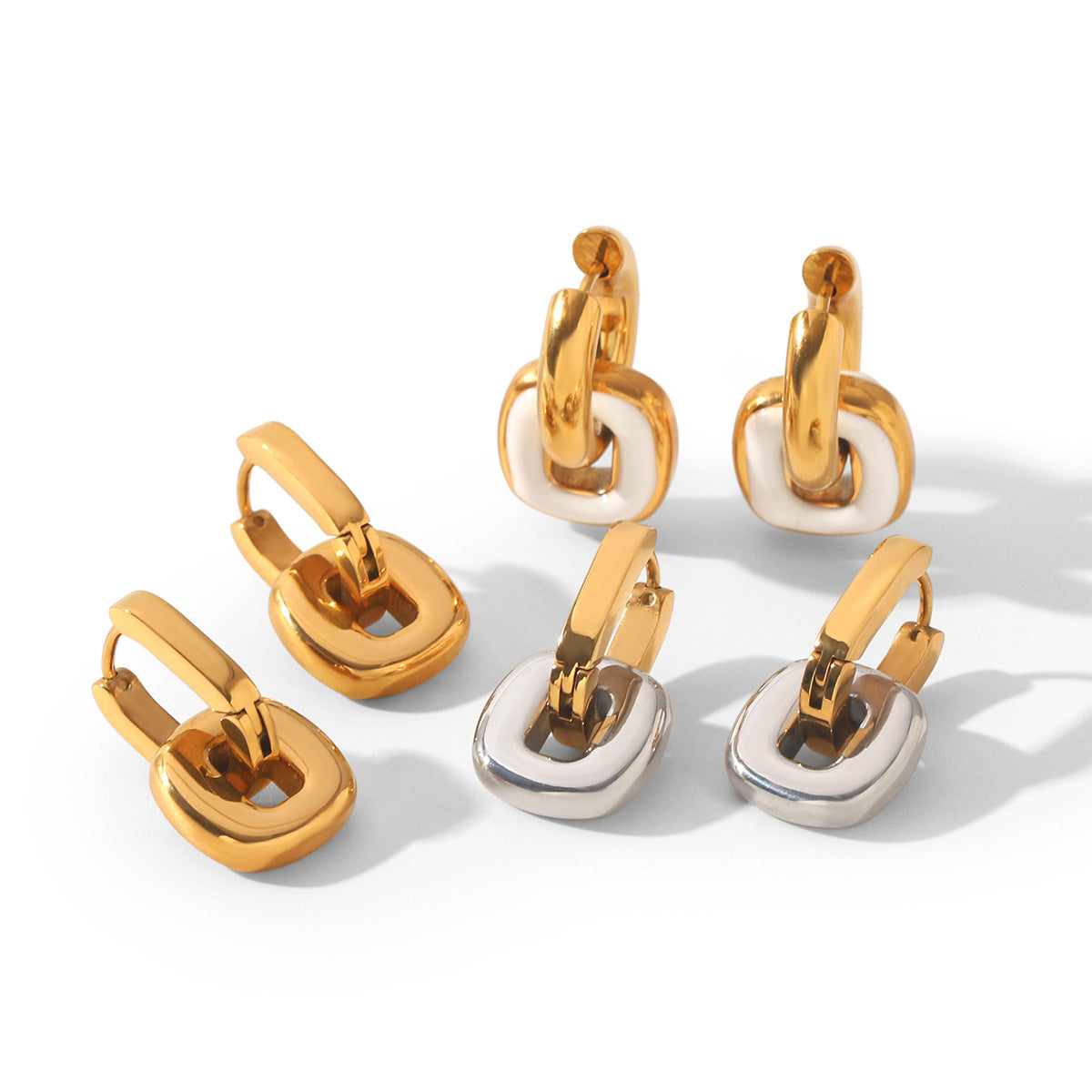 Trendy Fashionable Minimalist Double-ring Vera Lux