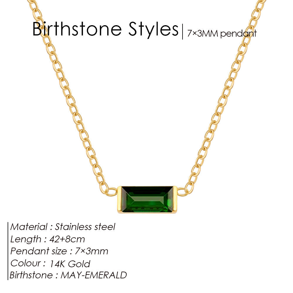 18K Gold-plated Layered Choker With A December Birthstone Pendant Vera Lux