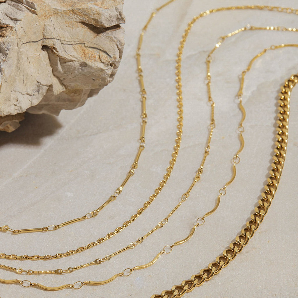 18K Gold Chain Design Exquisite Fashion Necklace Vera Lux