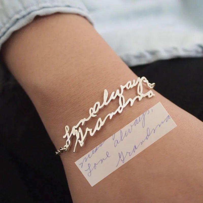 Actual Handwriting Custom Name Bracelet Vera Lux