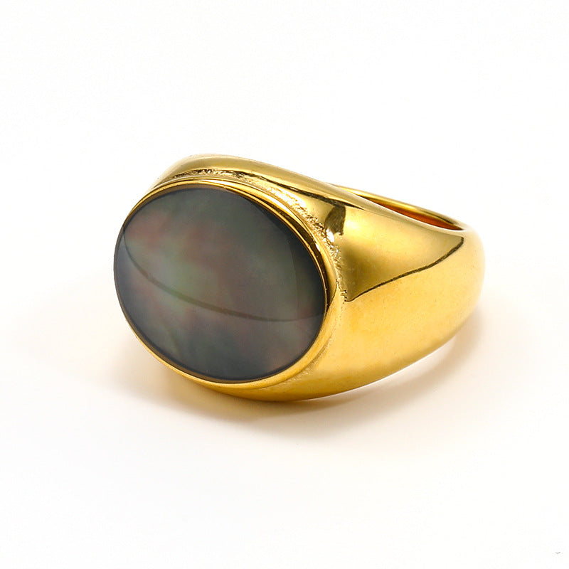 Modern Luxe Oval Gemstone-Encrusted Ring For Women Vera Lux