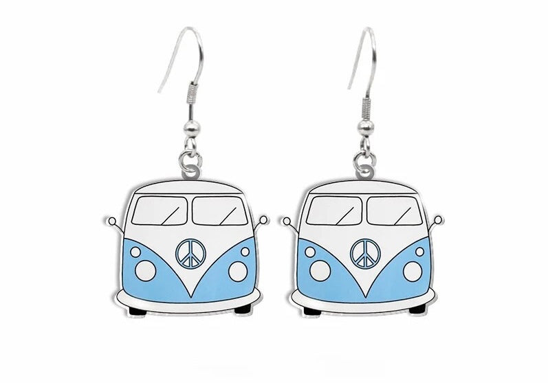 Adorable Vintage Van Earrings Rooted Home Goods