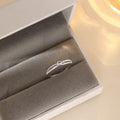 S999 Pure Silver Starry Knot Ring For Women, INS Niche Design, Light Luxury, Minimalist Frosted Hollow Star Finger Ring Vera Lux
