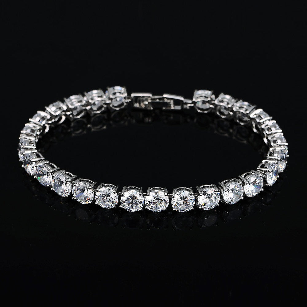 S925 Sterling Silver Lightweight Luxury Zircon Bracelet Vera Lux