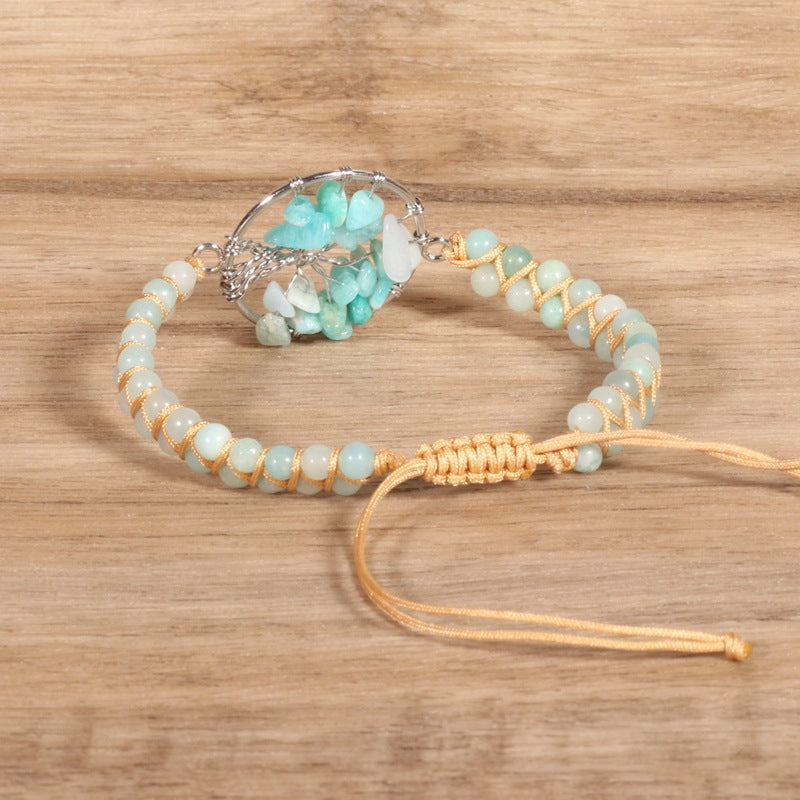Tree-shaped Charm Double-strand Braided Bracelet Vera Lux