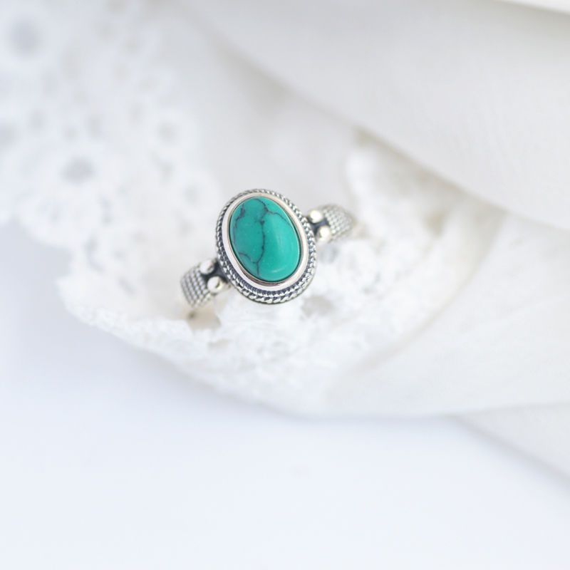 New Arrival S925 Silver-Plated Handmade Ring Vintage Style Vera Lux