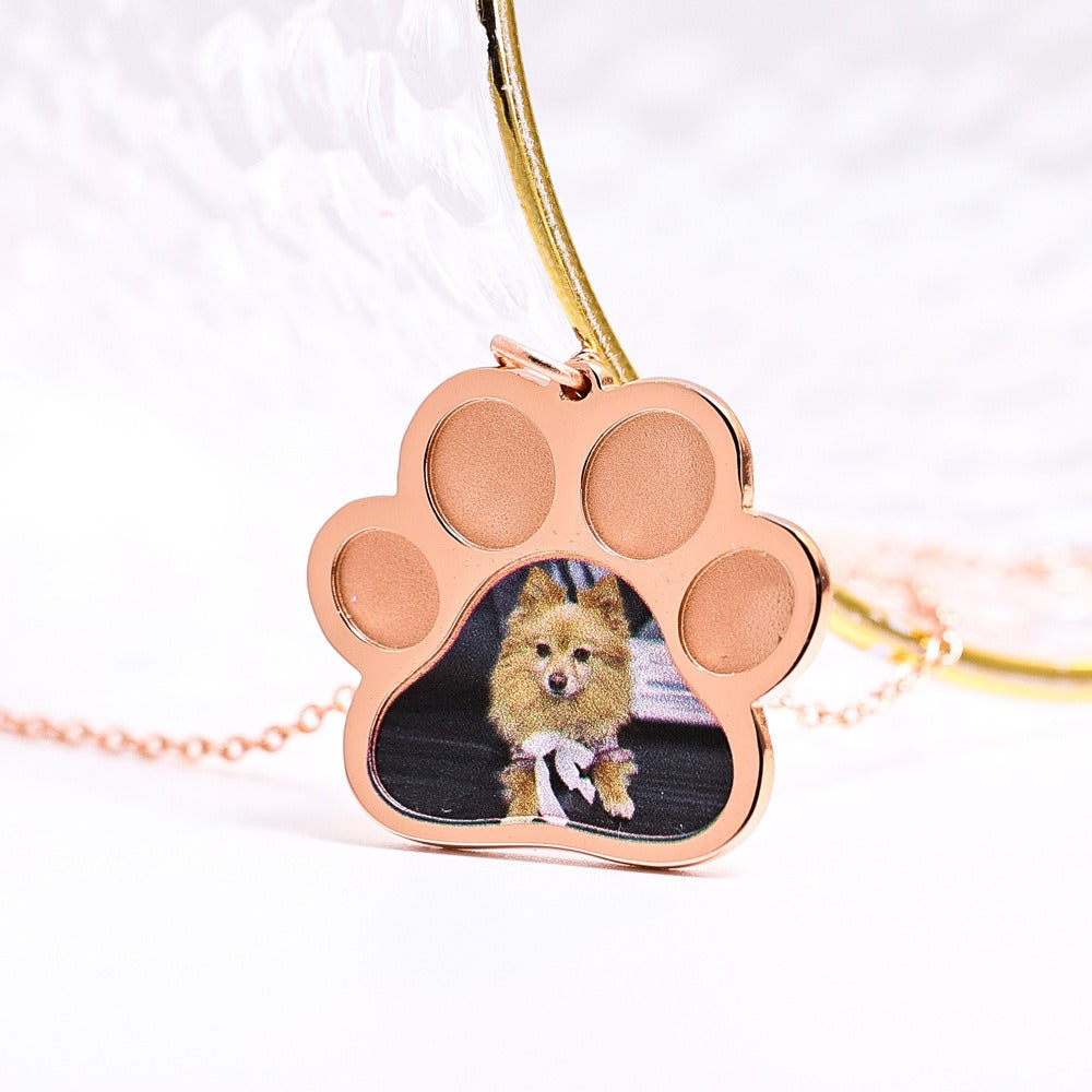 S925 silver kitten commemorative DIY pet necklace Vera Lux
