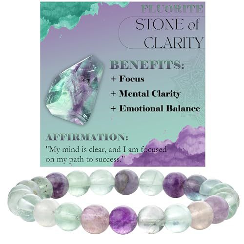8mm Natural Stone Bead Bracelet White Turquoise Vera Lux