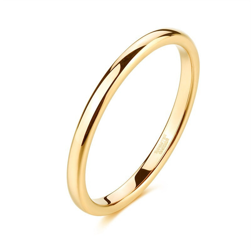 Sleek Unisex Polished Tungsten Carbide Ring That Wont Fade Vera Lux