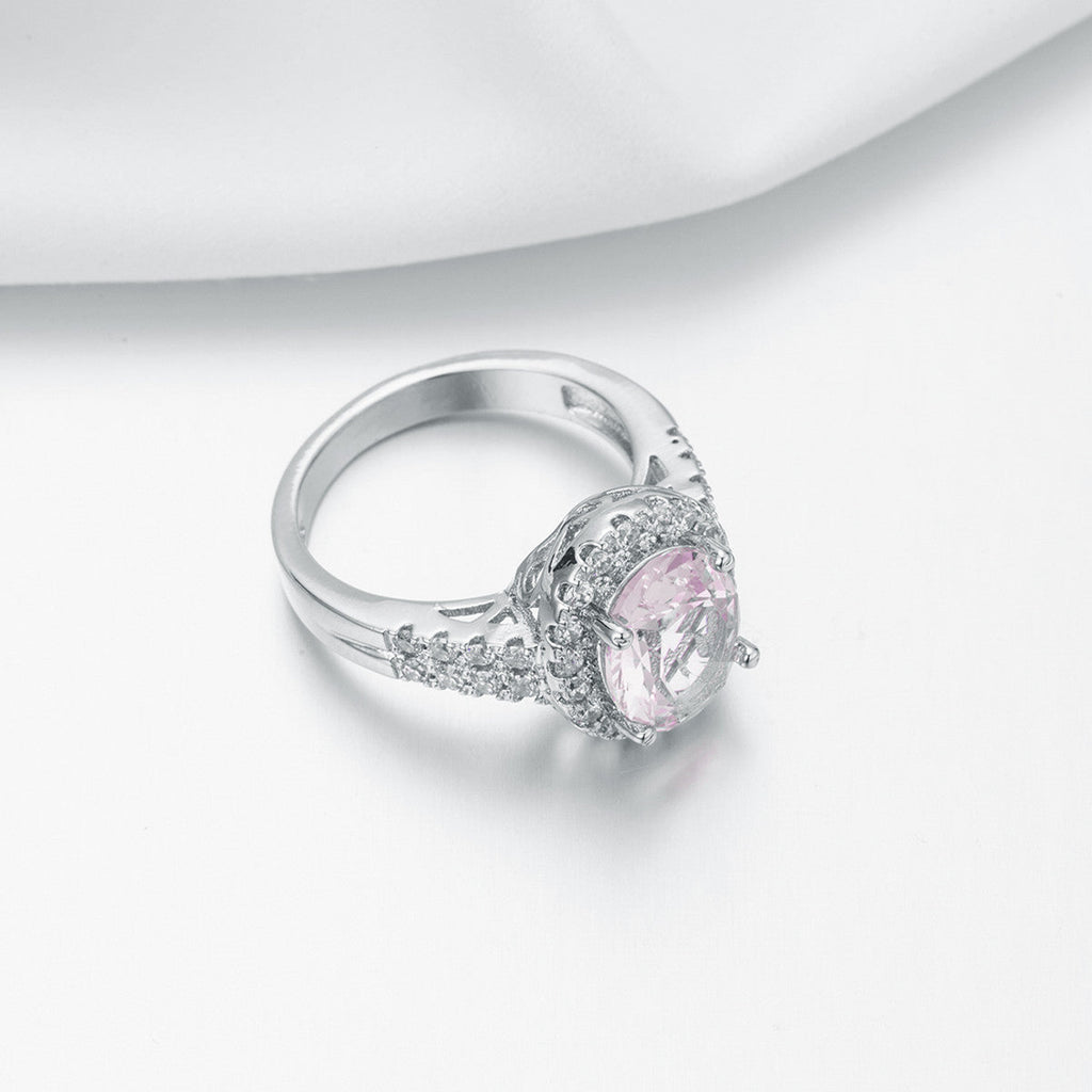 New Oval Cut  Crystal & Zircon Ring, European Style  Zircon Engagement Jewelry For Women Vera Lux