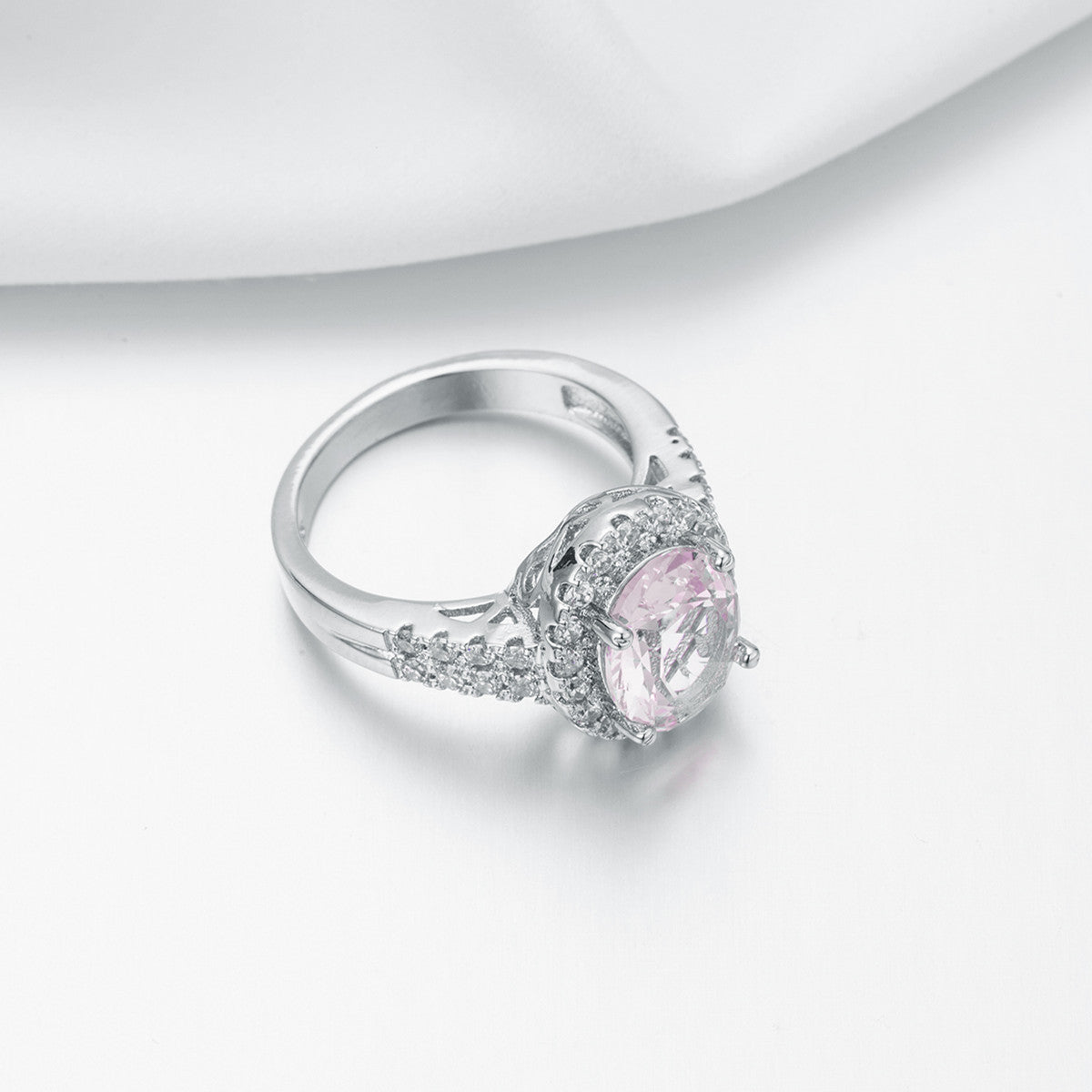 New Oval Cut  Crystal & Zircon Ring, European Style  Zircon Engagement Jewelry For Women Vera Lux