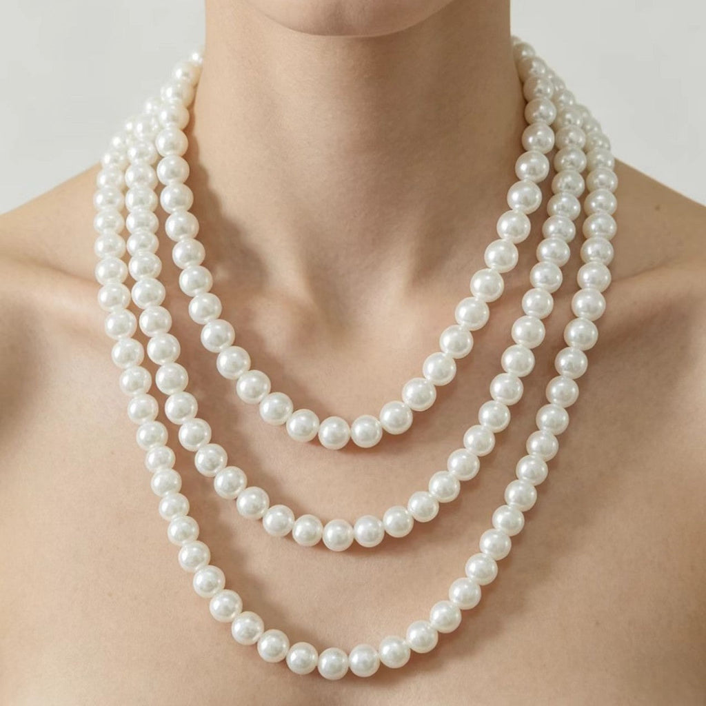 Elegant Multi-strand Pearl Necklace Vera Lux
